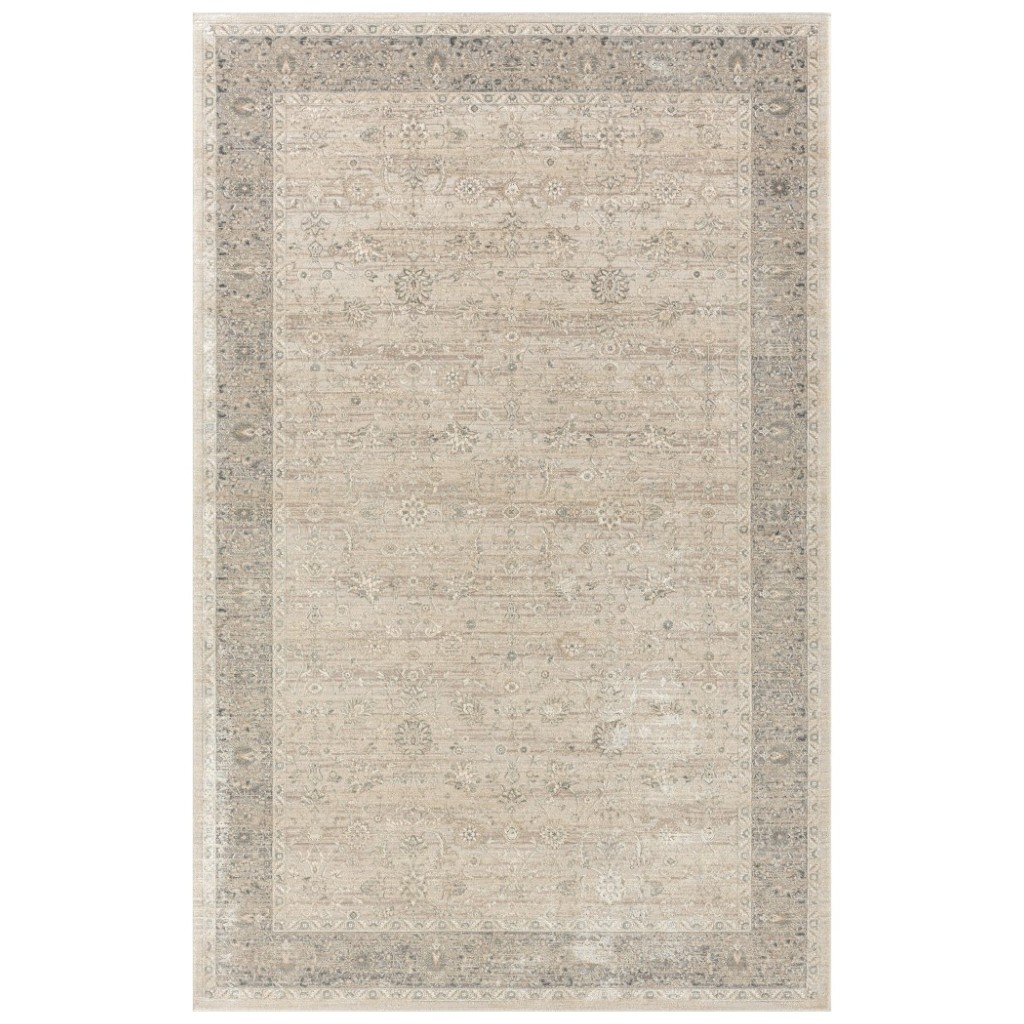 2' X 3' Beige Floral Area Rug-554377-1