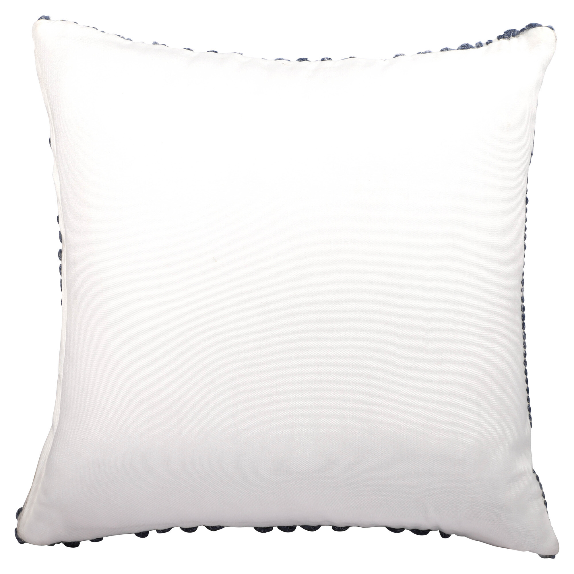 20" Navy and White Geometric Throw Pillow