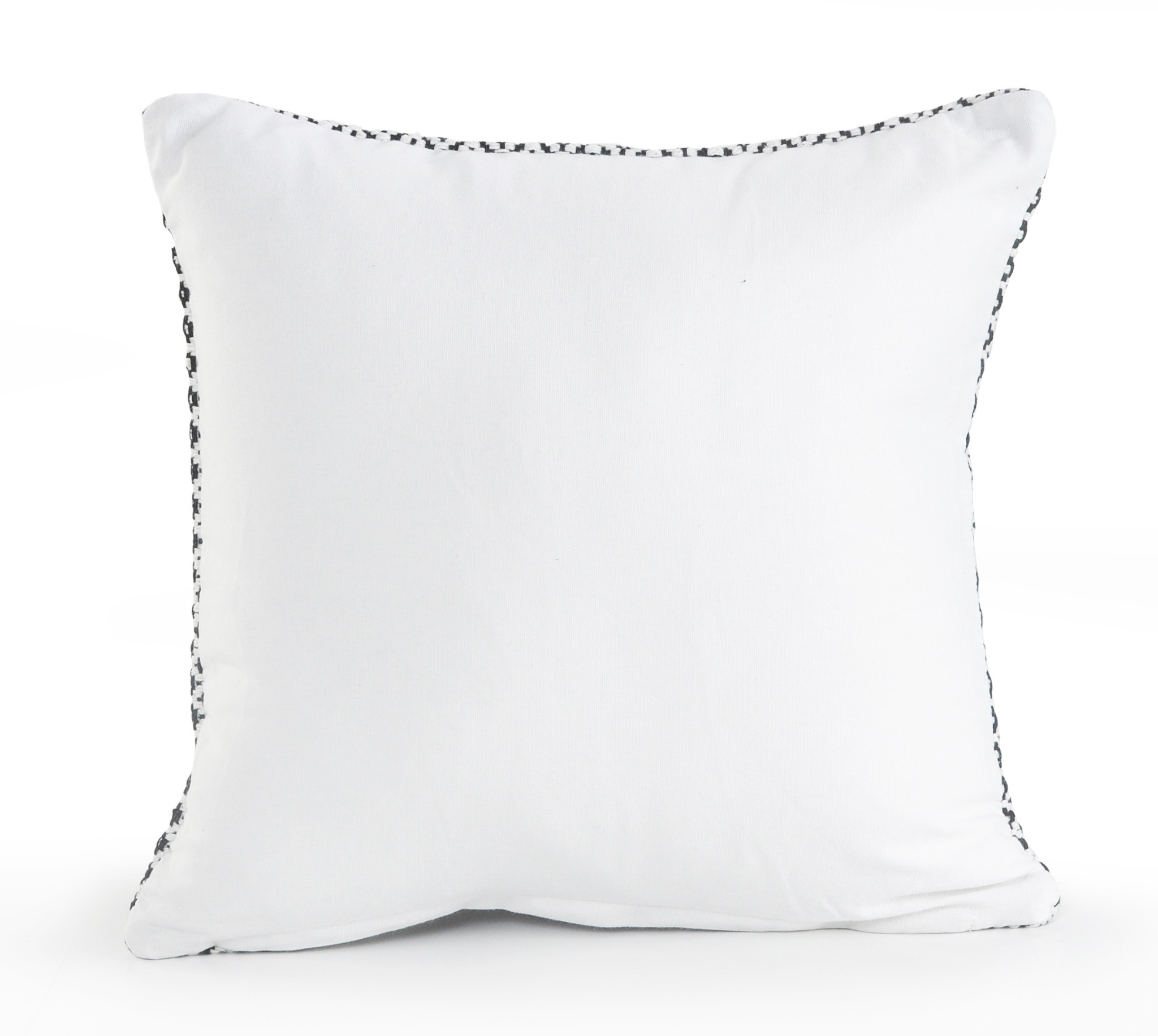 Set of Two Gray Chevron Cotton Throw Pillow