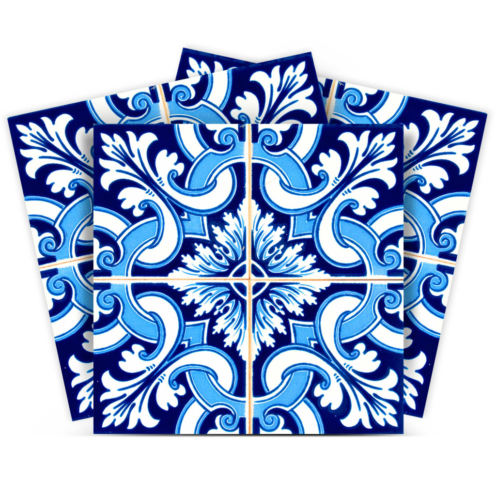 12" X 12" Blue Bali Removable Peel and Stick Tiles-555975-1