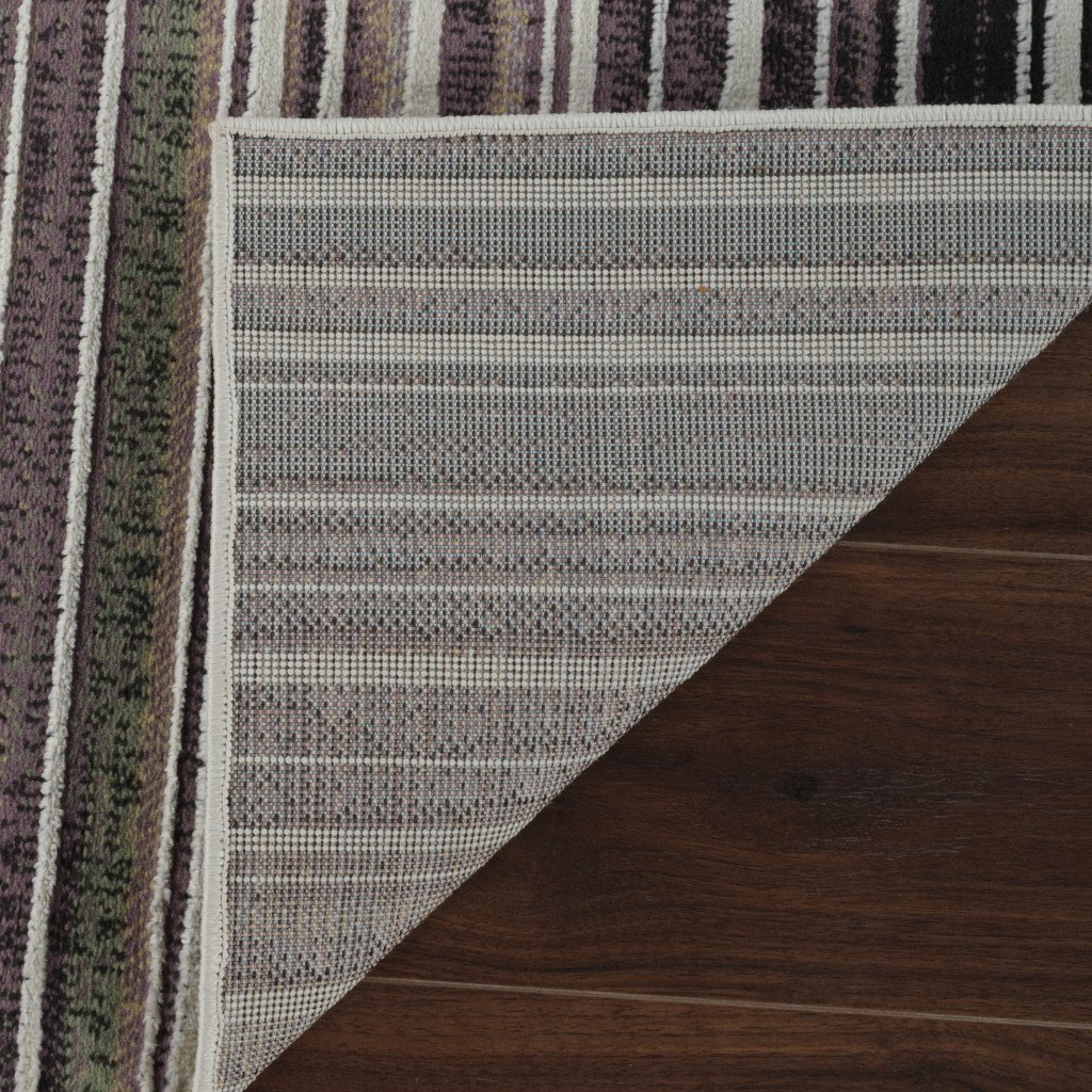 4" X 6" Beige and Blue Abstract Distressed Area Rug