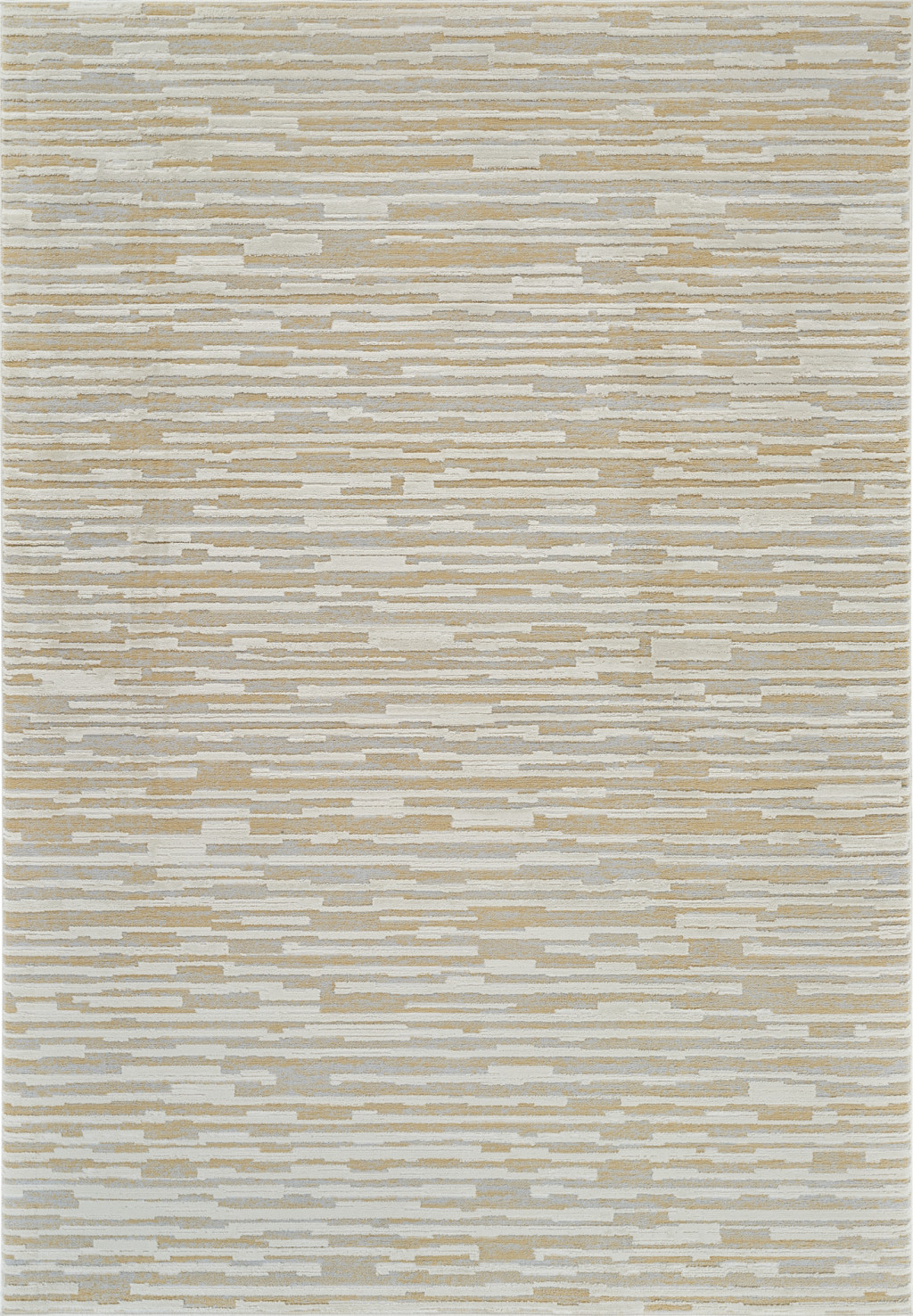 5" X 8" Beige and Brown Abstract Distressed Area Rug