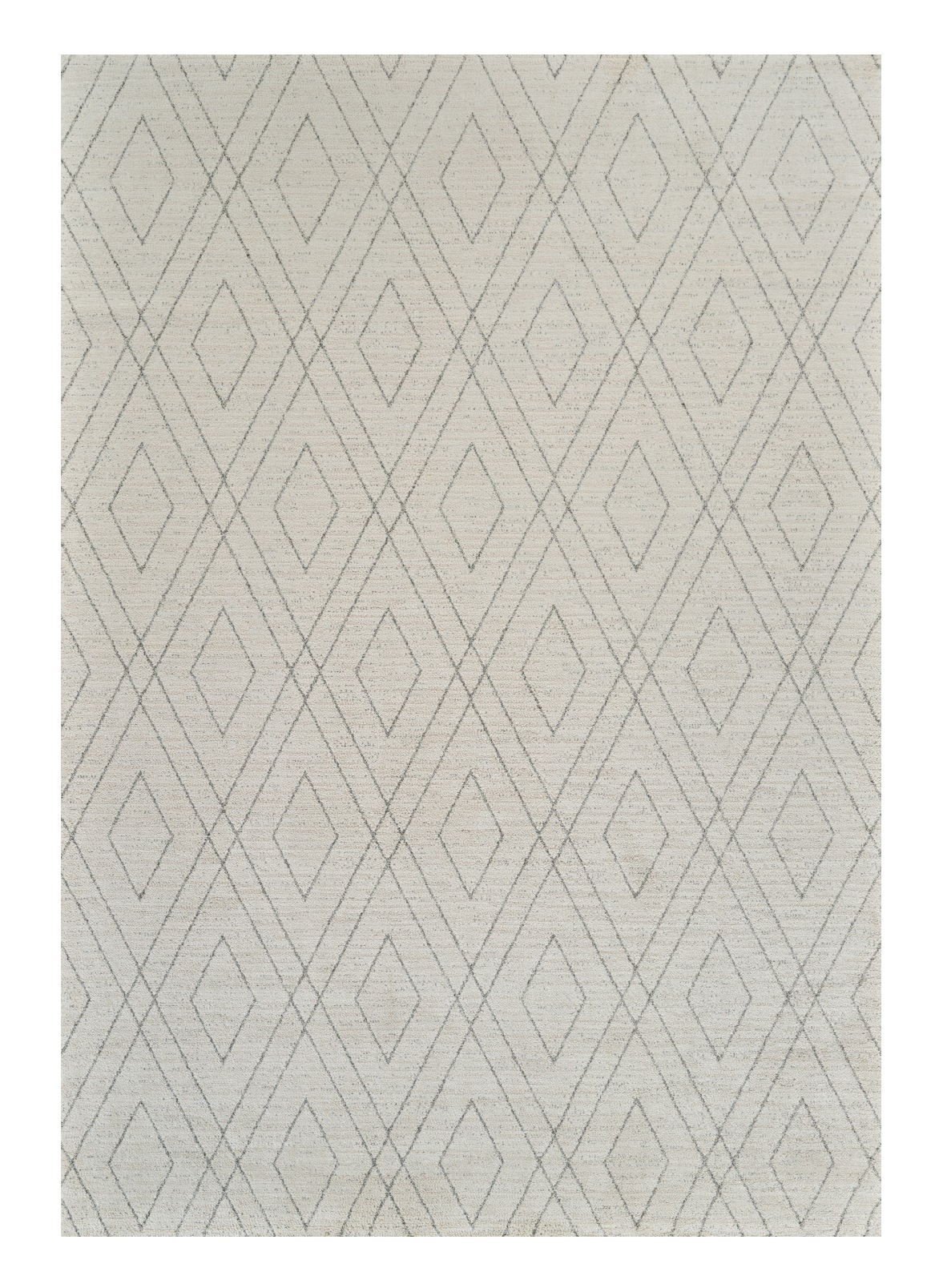 5" X 8" Beige and Gray Abstract Non Skid Area Rug