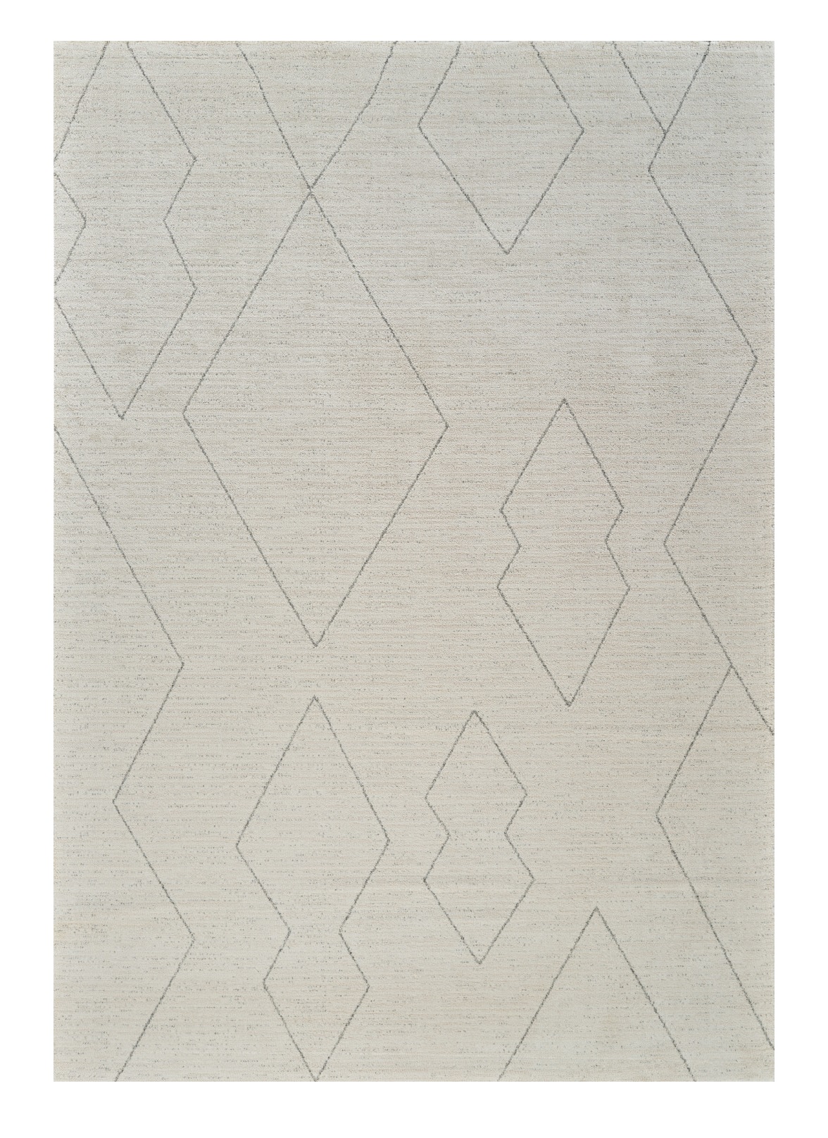 5" X 8" Cream and Beige Abstract Distressed Area Rug