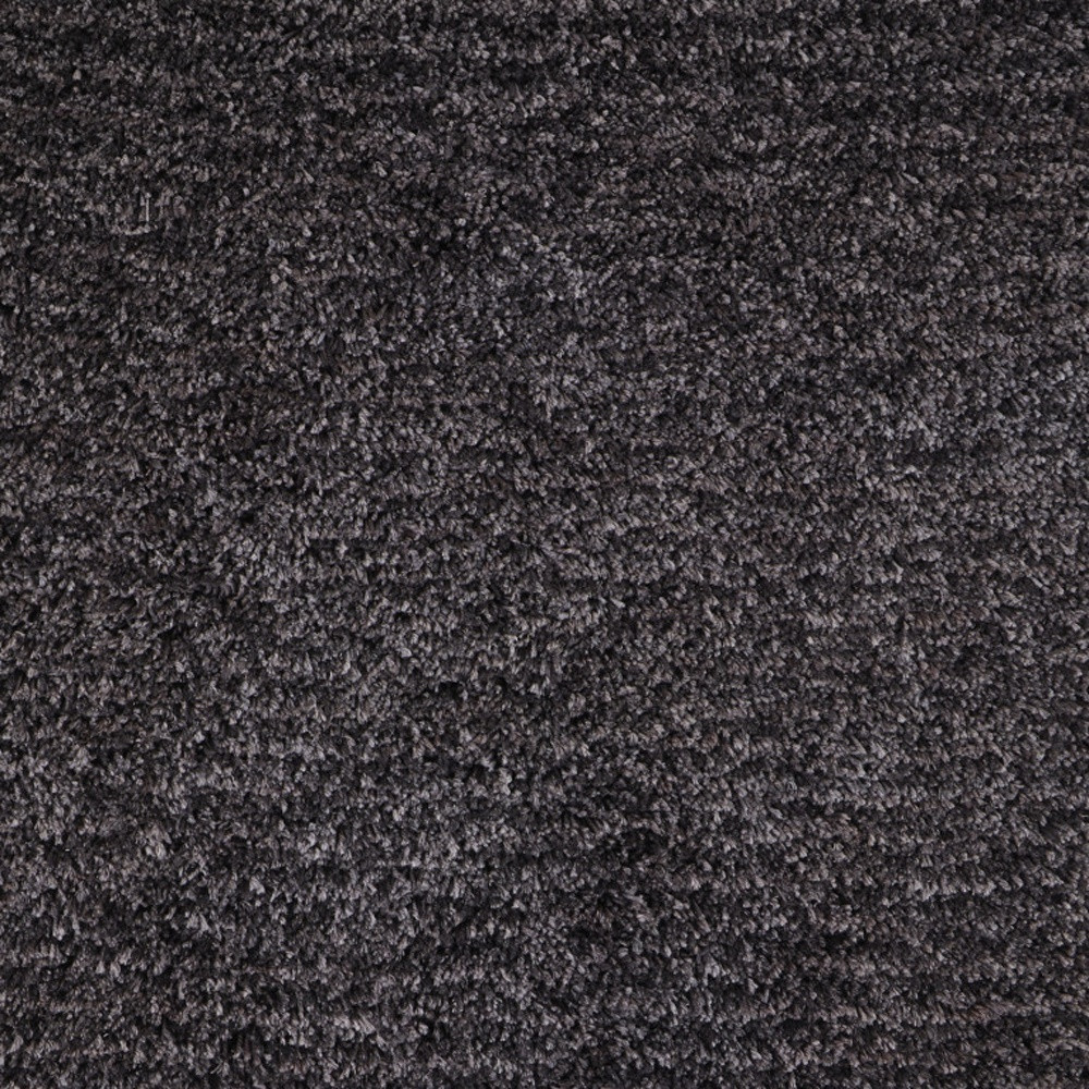 5" X 8" Black Shag Hand Tufted Area Rug