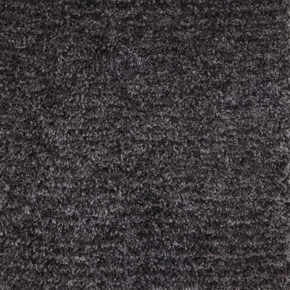 8" X 10" Black Shag Hand Tufted Area Rug