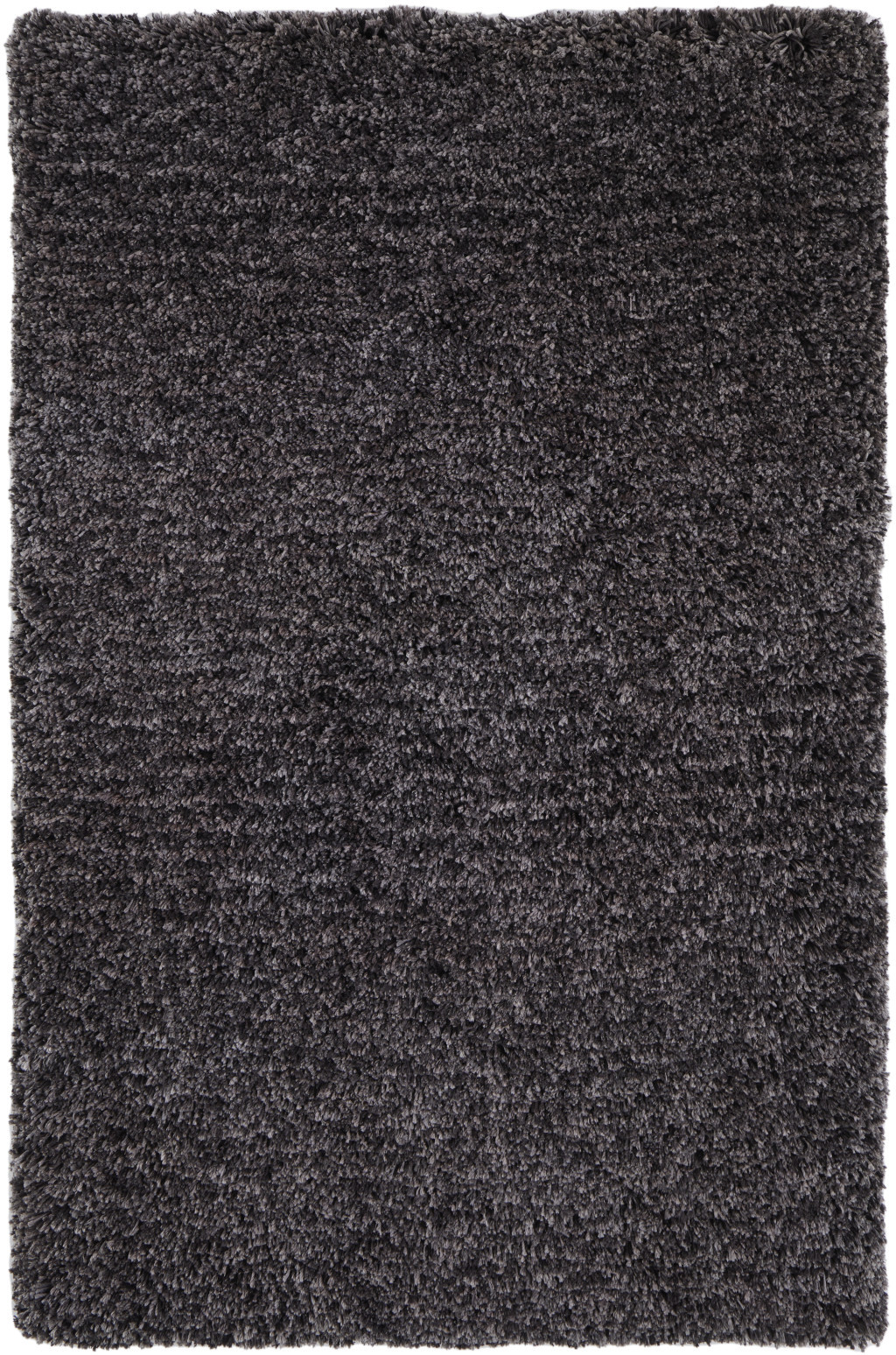 8" X 10" Black Shag Hand Tufted Area Rug