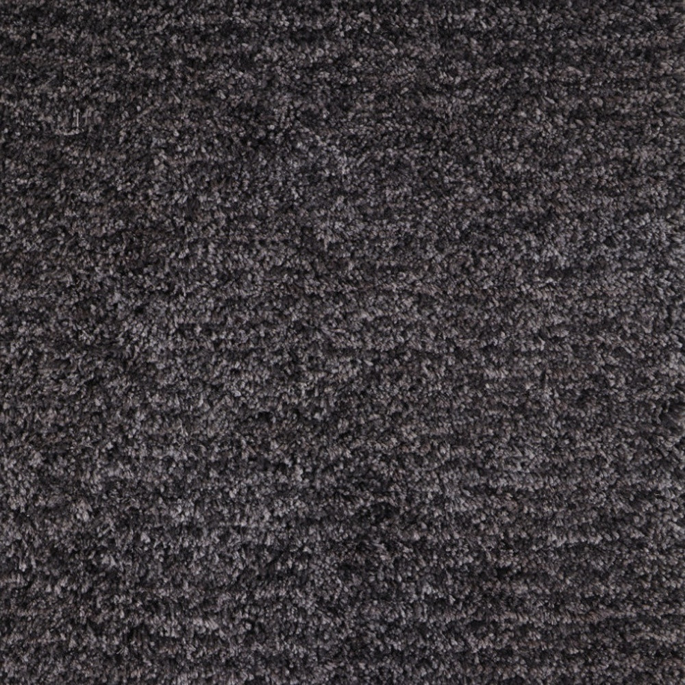 2" X 3" Black Shag Hand Tufted Area Rug
