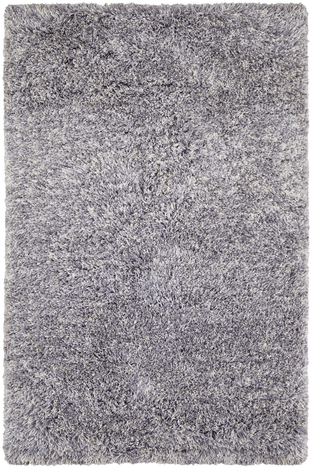 5" X 8" Gray Shag Hand Tufted Area Rug