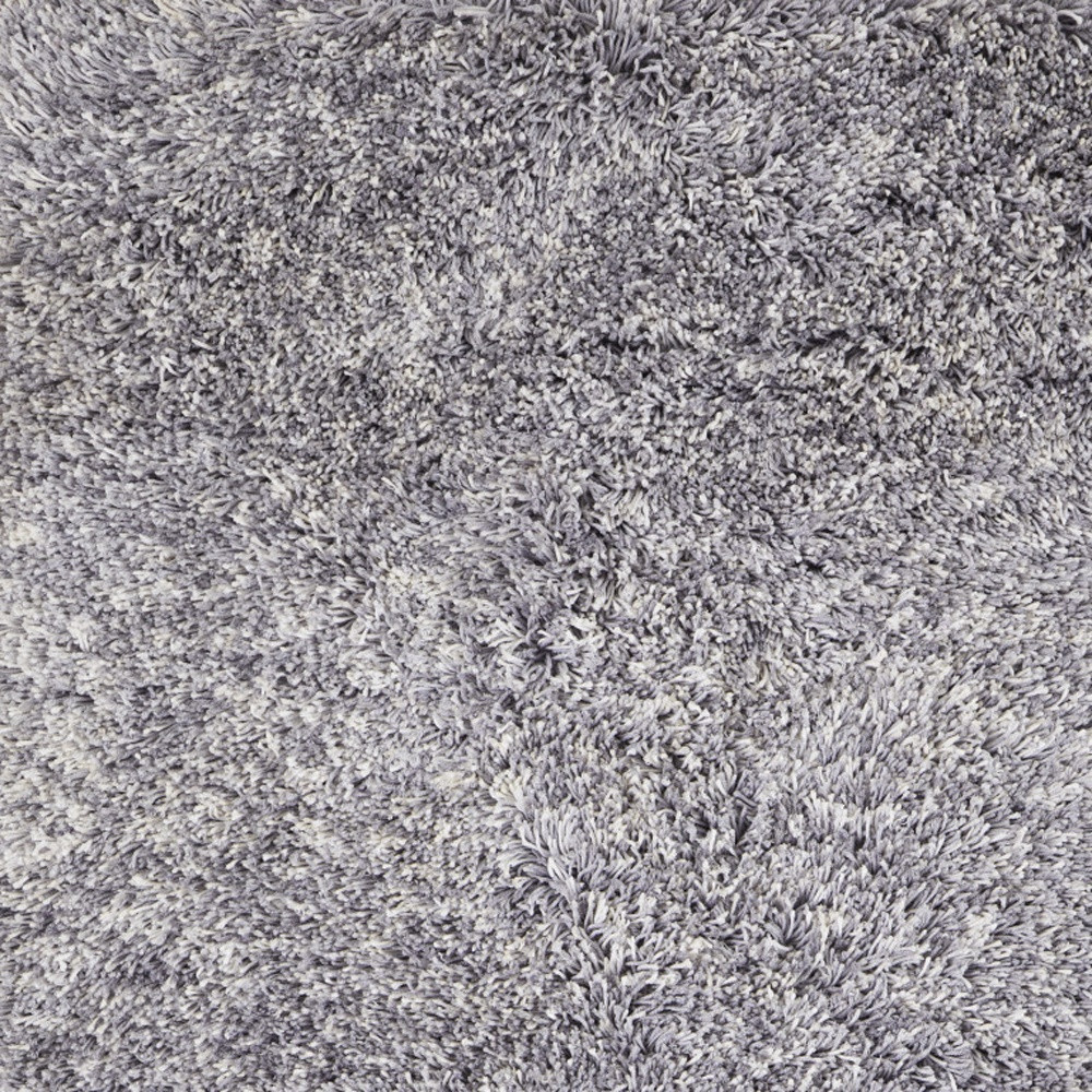 9" X 12" Gray Shag Hand Tufted Area Rug