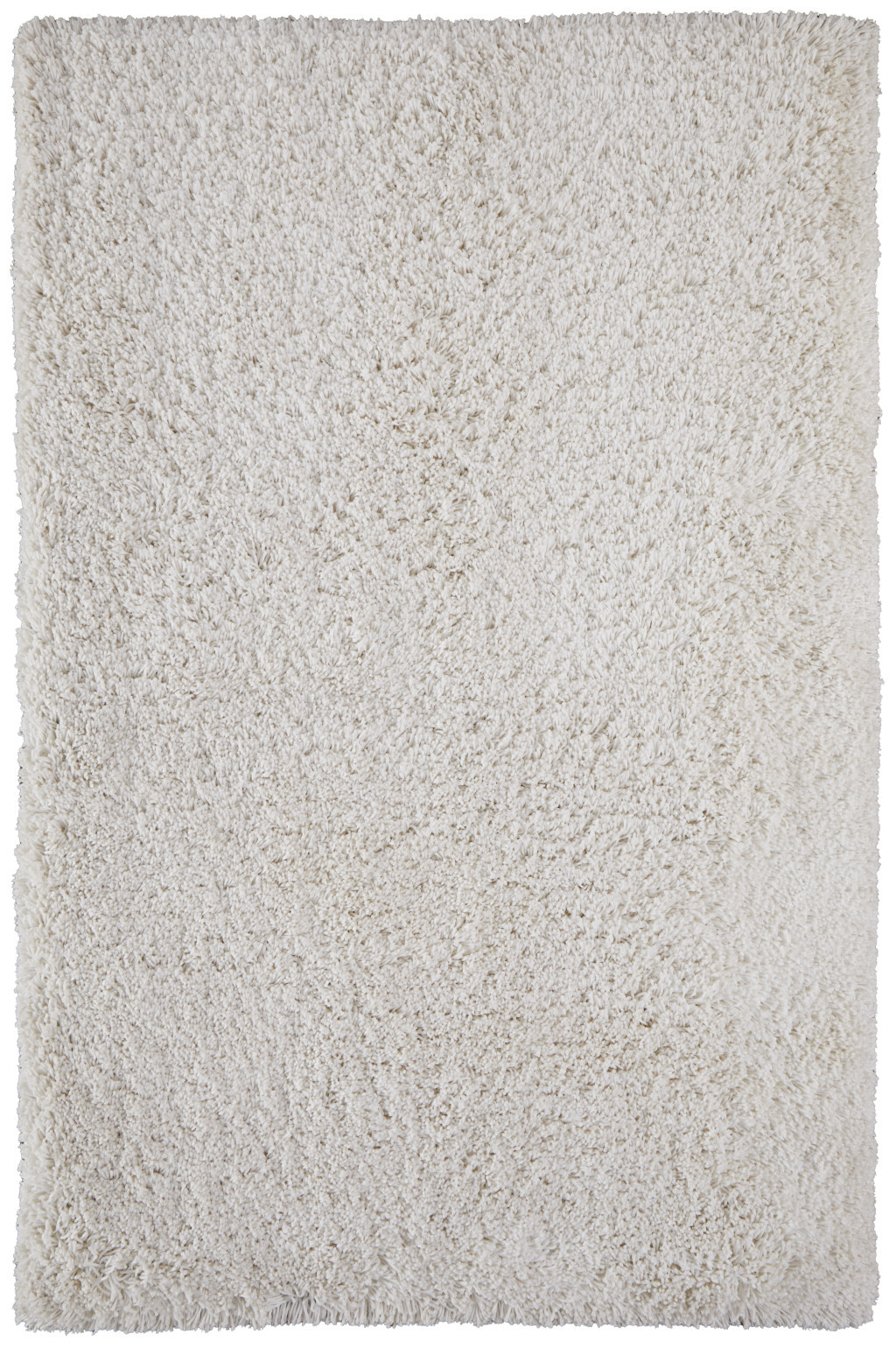 5" X 8" Ivory Shag Hand Tufted Area Rug