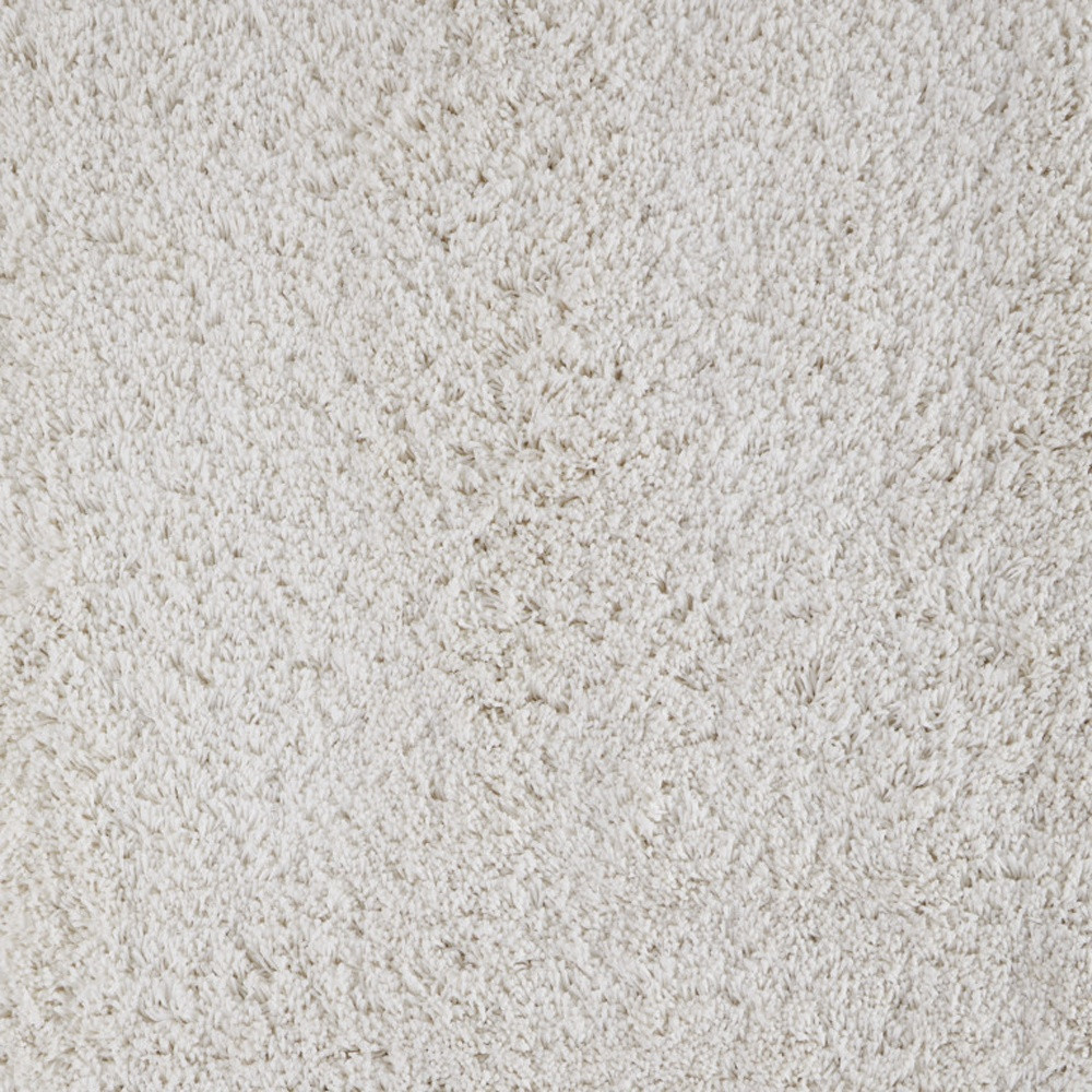 5" X 8" Ivory Shag Hand Tufted Area Rug
