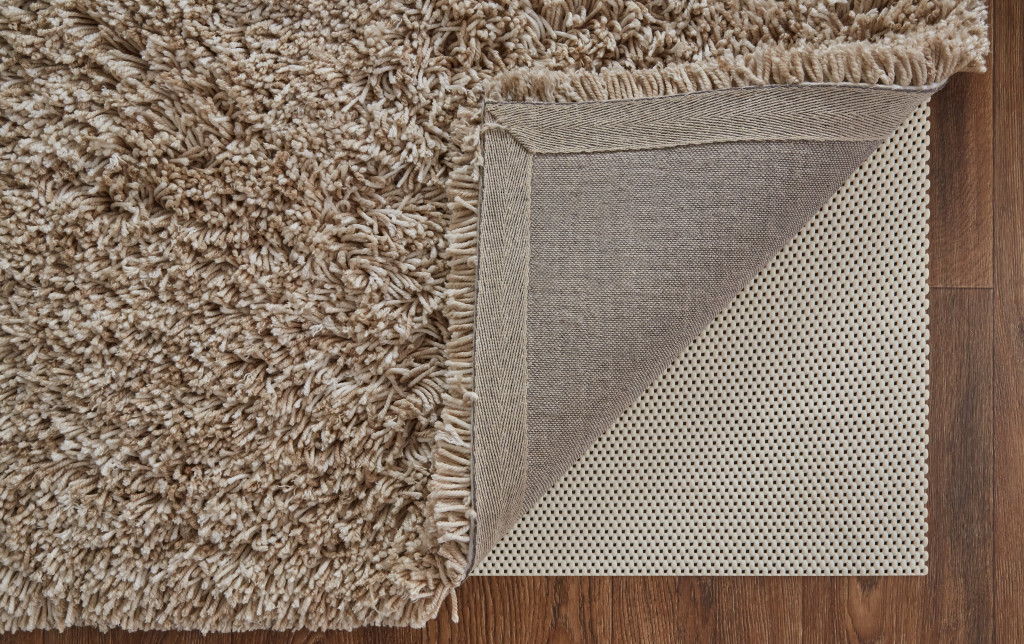 5" X 8" Gray Shag Hand Tufted Area Rug