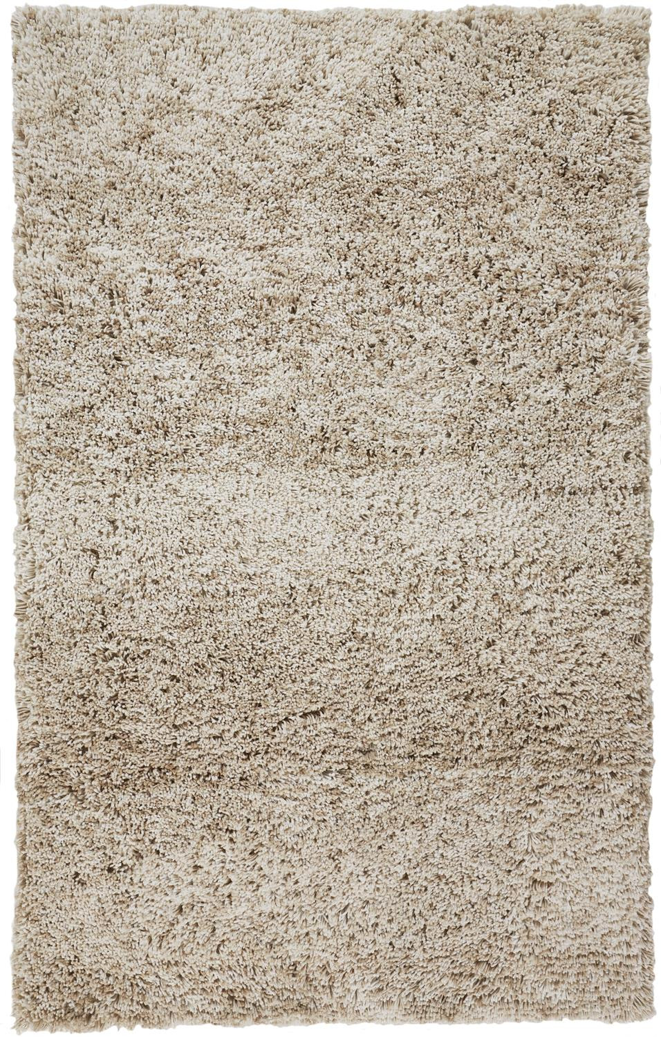 5" X 8" Gray Shag Hand Tufted Area Rug