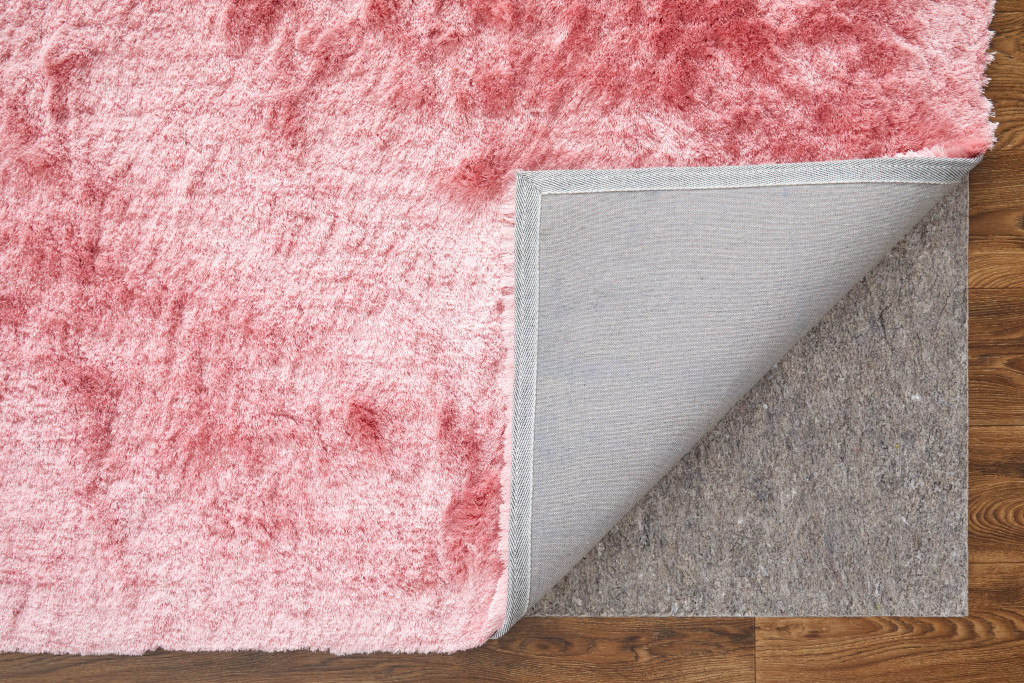 2" X 3" Pink Shag Hand Tufted Area Rug