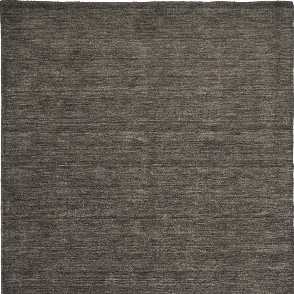 8" X 11" Brown Wool Hand Woven Area Rug