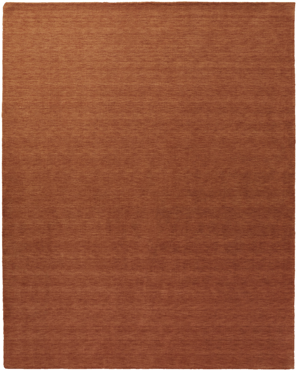 4" X 6" Orange Wool Hand Woven Area Rug
