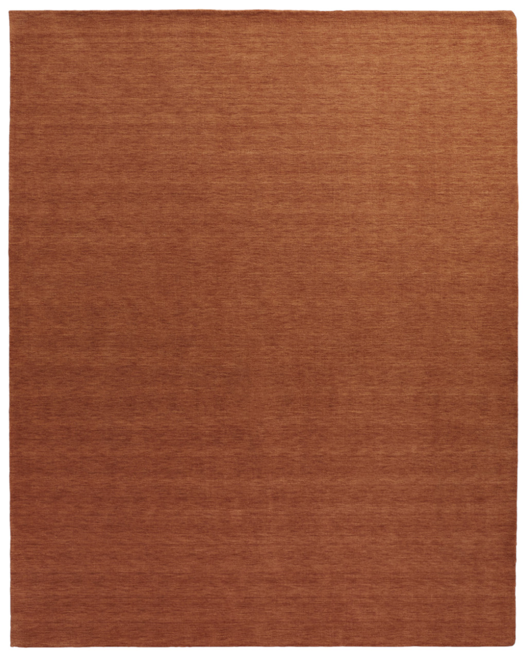2" X 3" Orange Wool Hand Woven Area Rug
