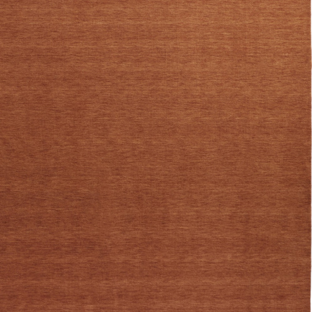 2" X 3" Orange Wool Hand Woven Area Rug