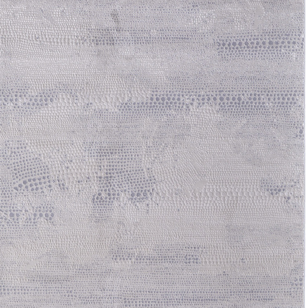 8" X 11" Gray and Ivory Abstract Power Loom Worn Faded Area Rug
