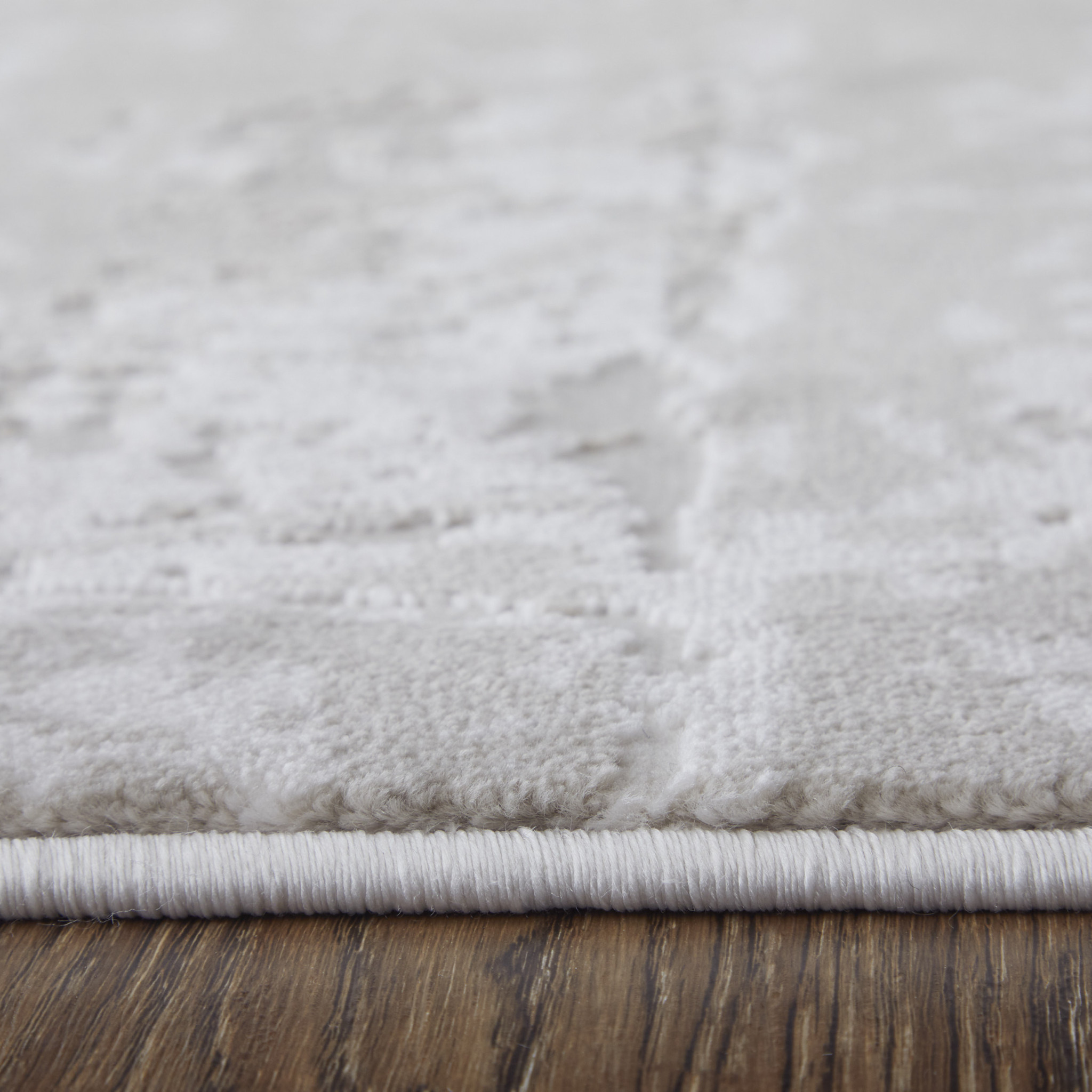 8" X 11" Taupe and Ivory Abstract Power Loom Worn Faded Area Rug