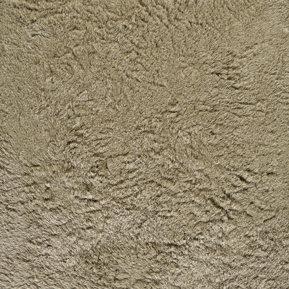 5" X 8" Tan Shag Hand Tufted Area Rug
