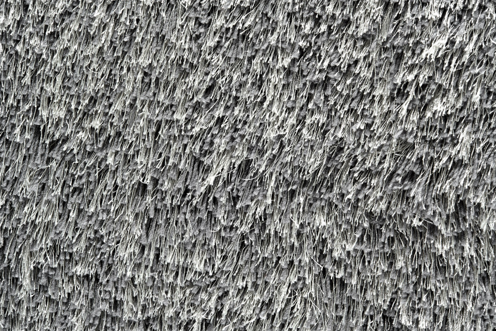 9" X 12" Gray Shag Hand Tufted Area Rug