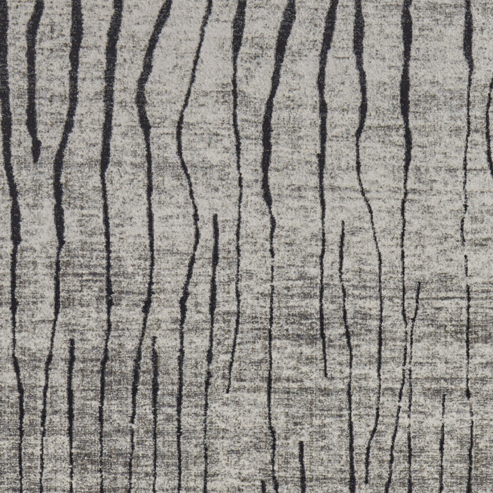 4" X 6" Gray and Black Abstract Power Loom Area Rug