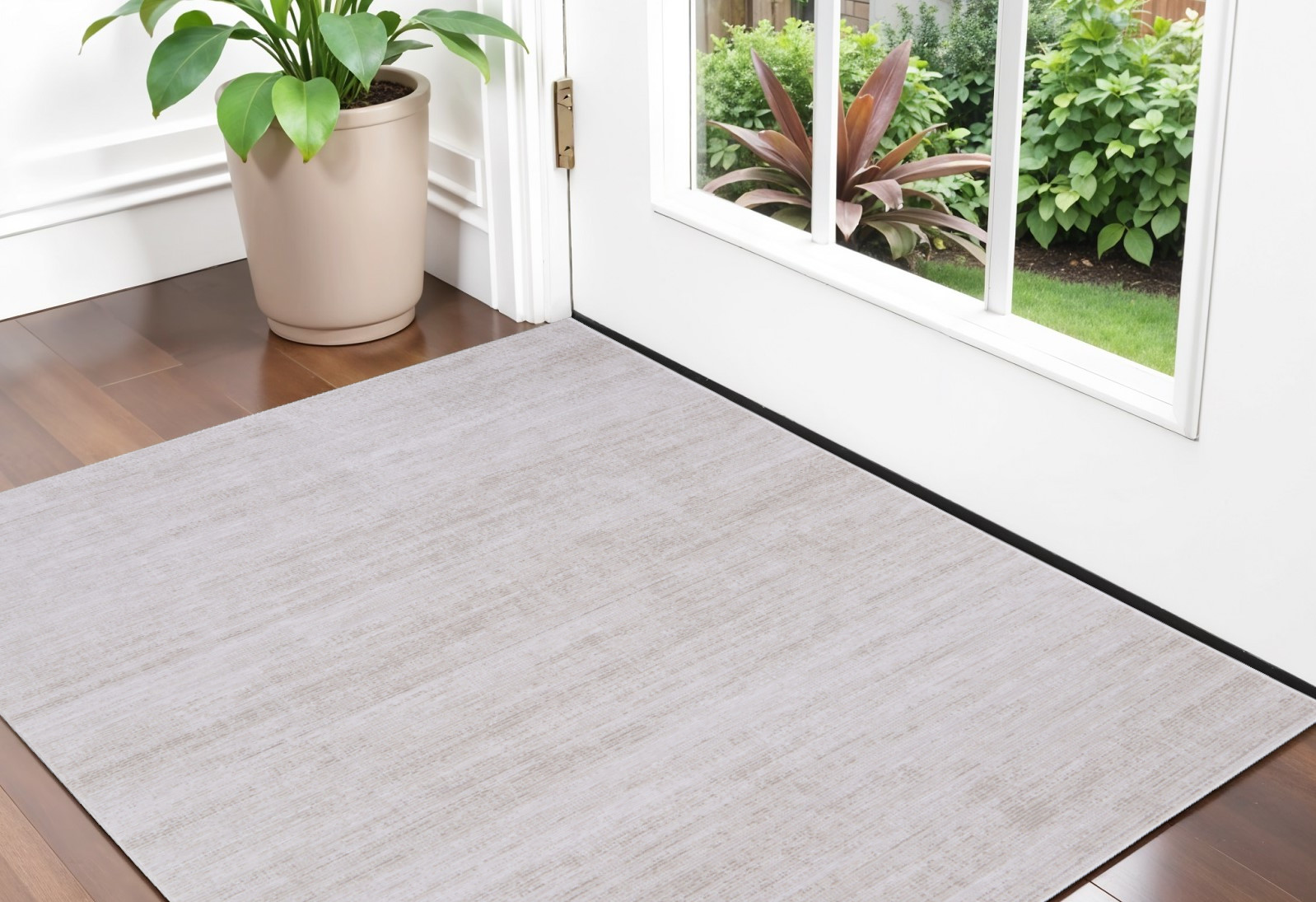 2" X 3" Ivory Power Loom Area Rug