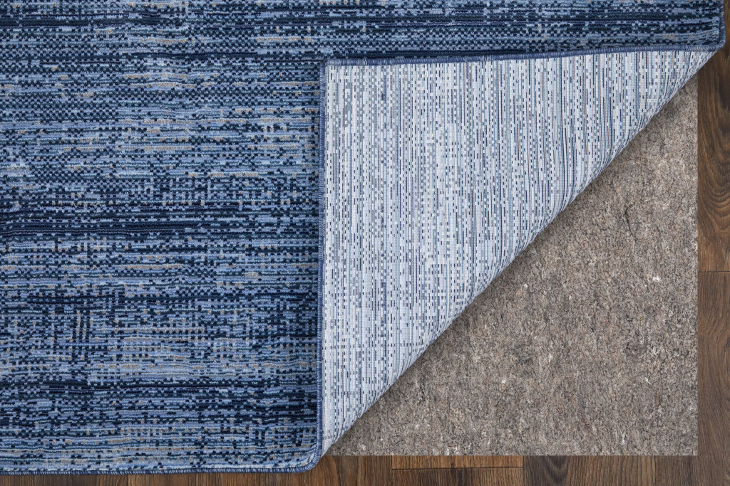 2" X 3" Blue and Gray Power Loom Area Rug