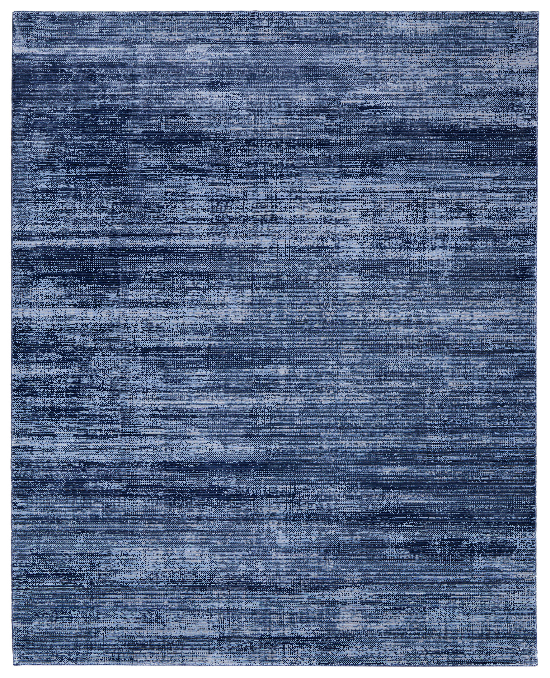 2" X 3" Blue and Gray Power Loom Area Rug