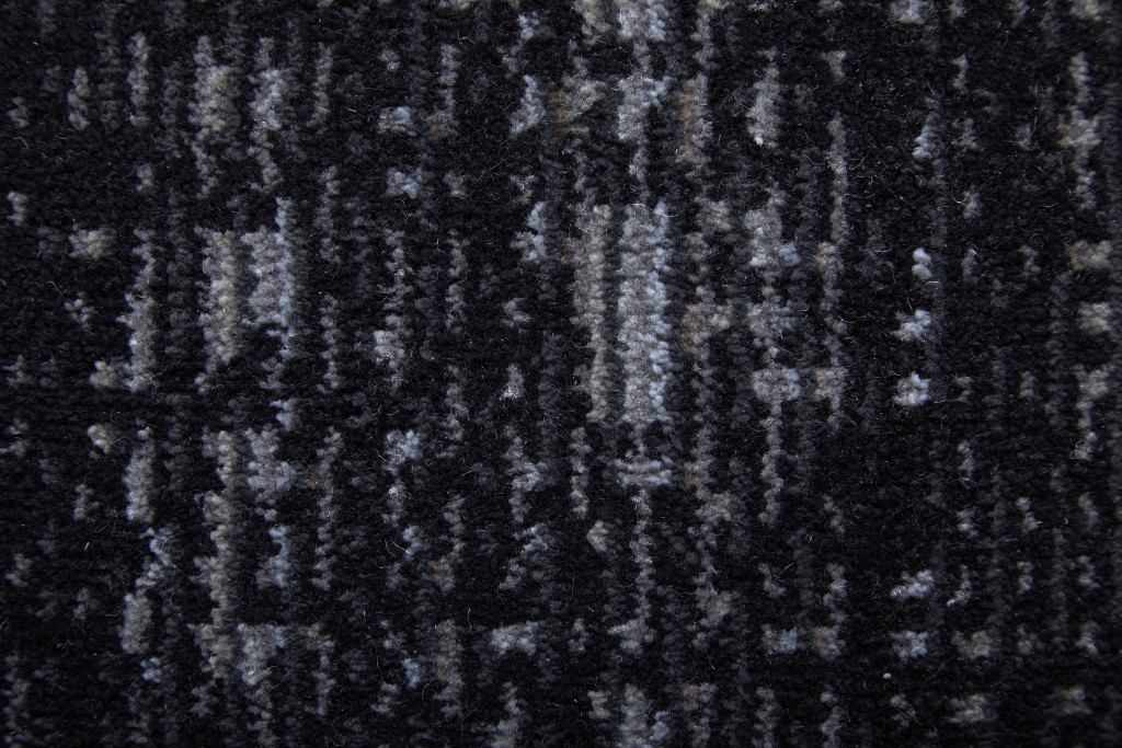 8" X 10" Black and Gray Power Loom Area Rug