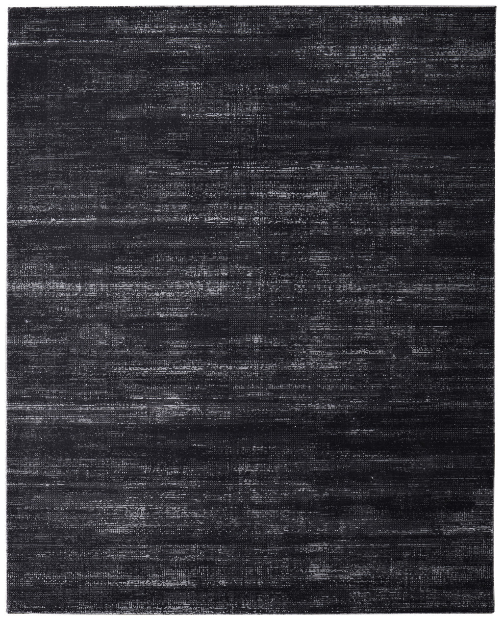8" X 10" Black and Gray Power Loom Area Rug