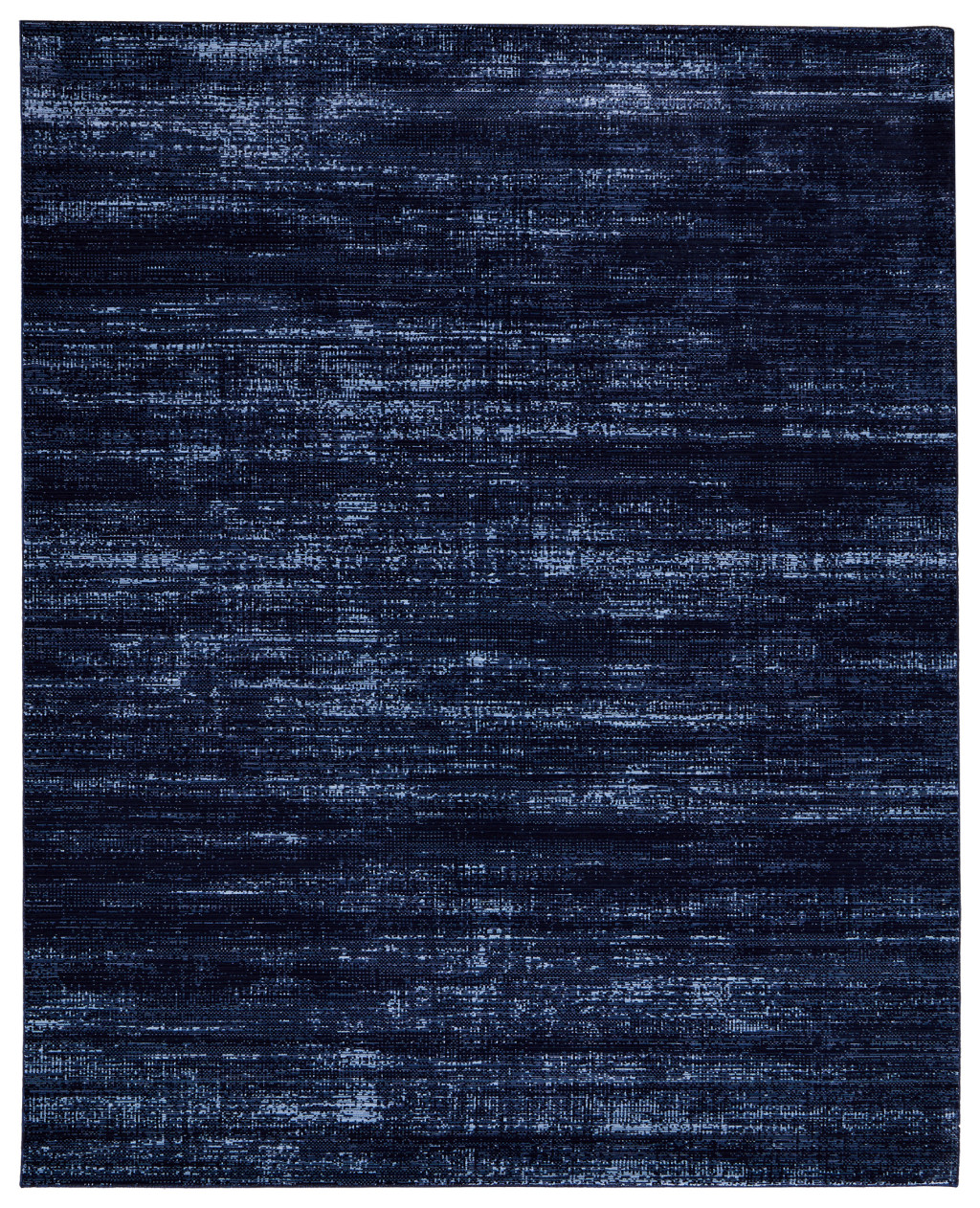 5" X 8" Black and Blue Power Loom Area Rug