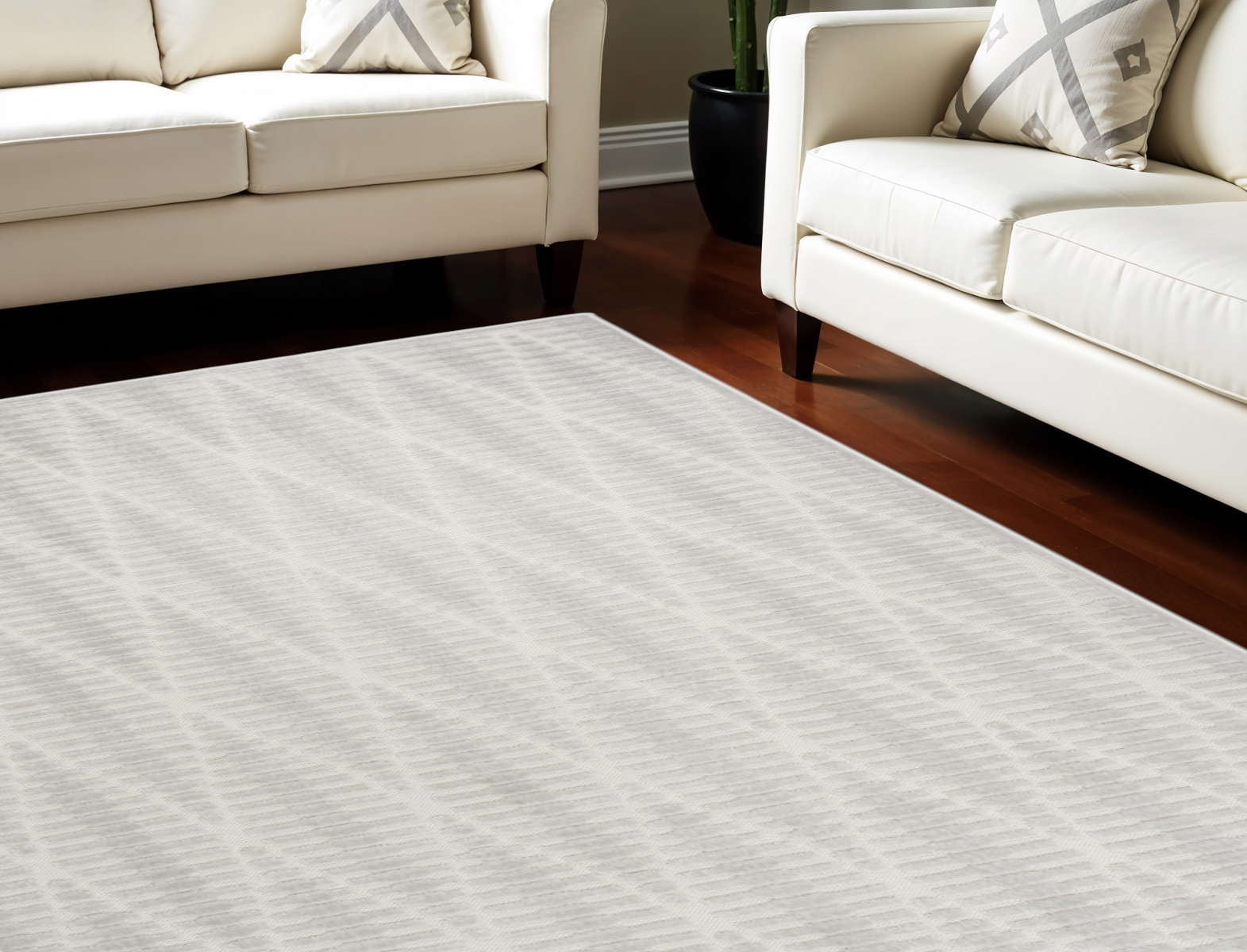 8' X 10' Gray Geometric Area Rug-569767-1