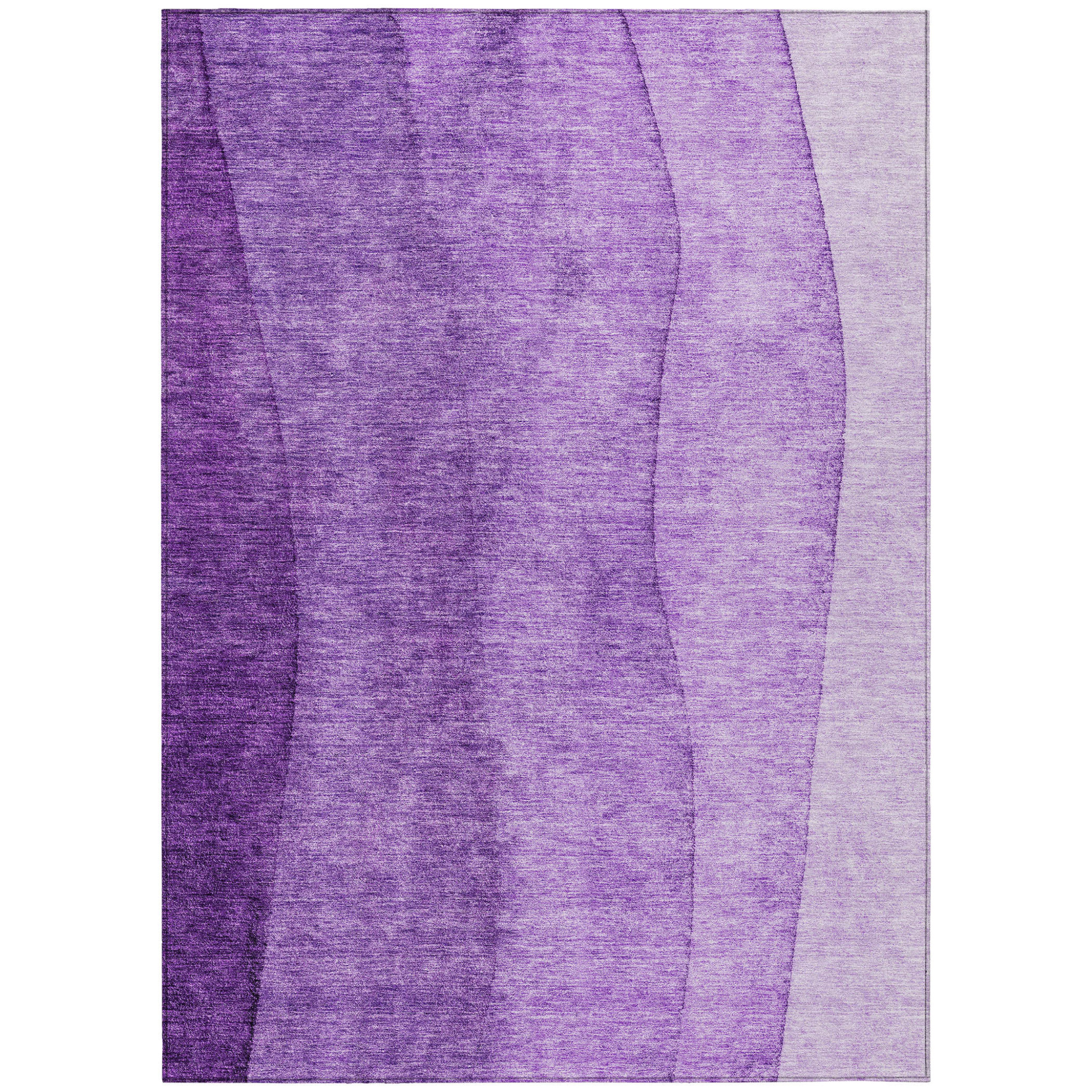 10' X 14' Purple And Lavender Ombre Washable Indoor Outdoor Area Rug-581827-1