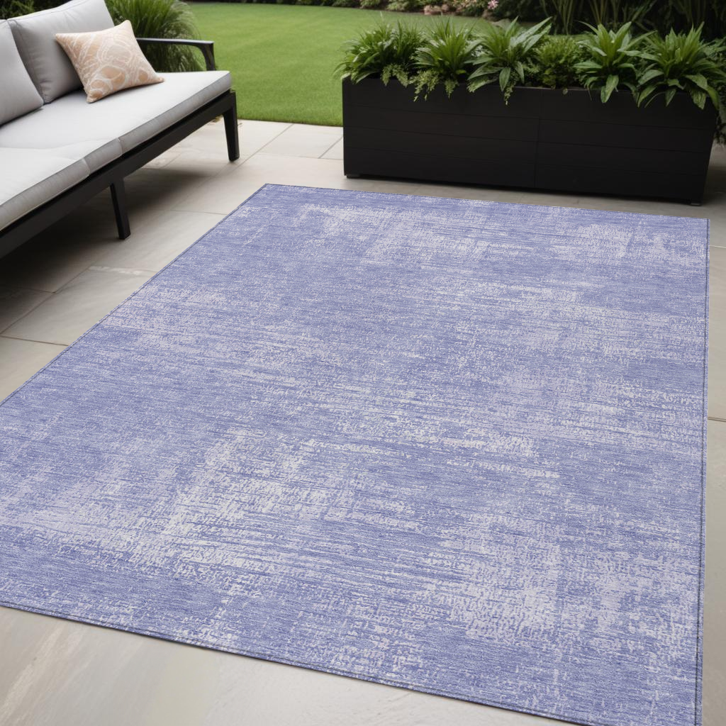5' X 8' Lavender Purple And Lilac Abstract Washable Indoor Outdoor Area Rug-588781-1