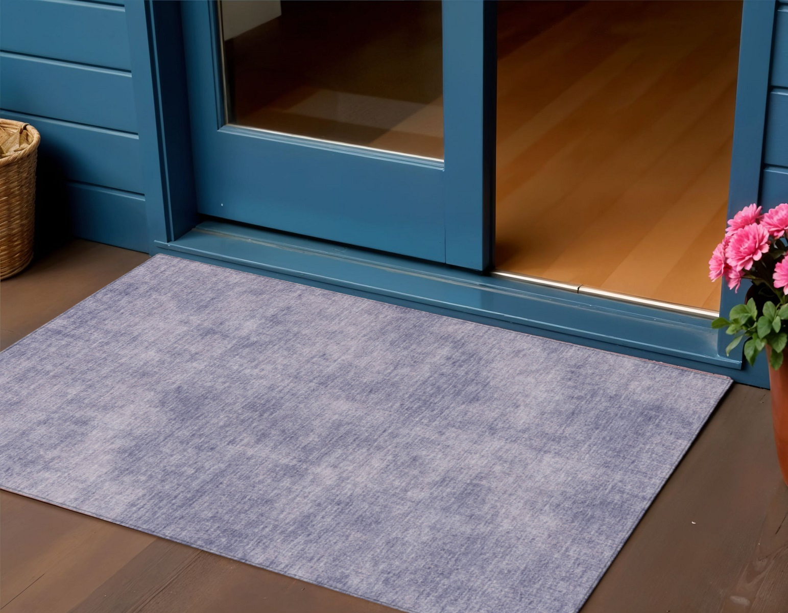 3' X 5' Purple Washable Indoor Outdoor Area Rug-598854-1