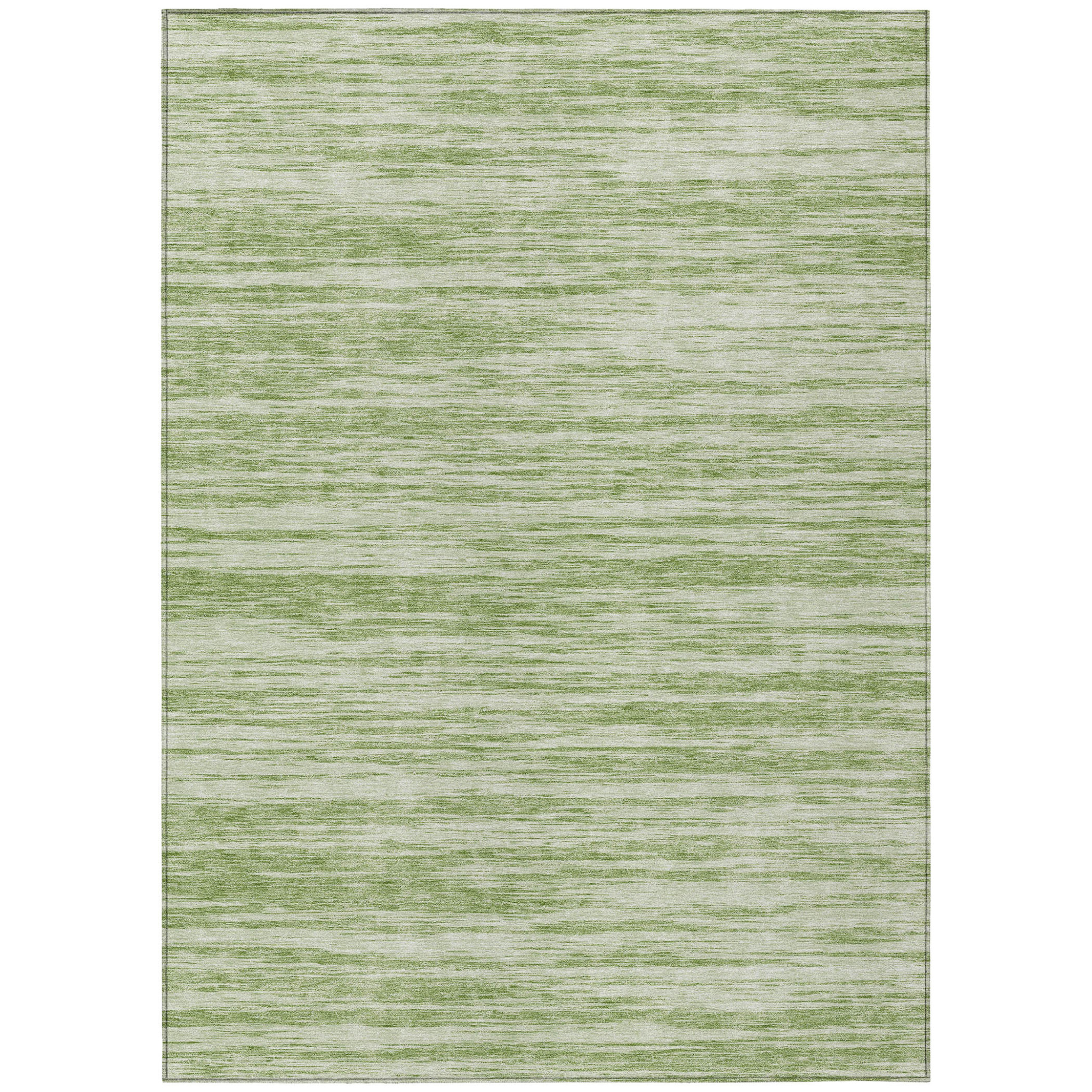 5' X 8' Sage And Ivory Abstract Washable Indoor Outdoor Area Rug-613062-1