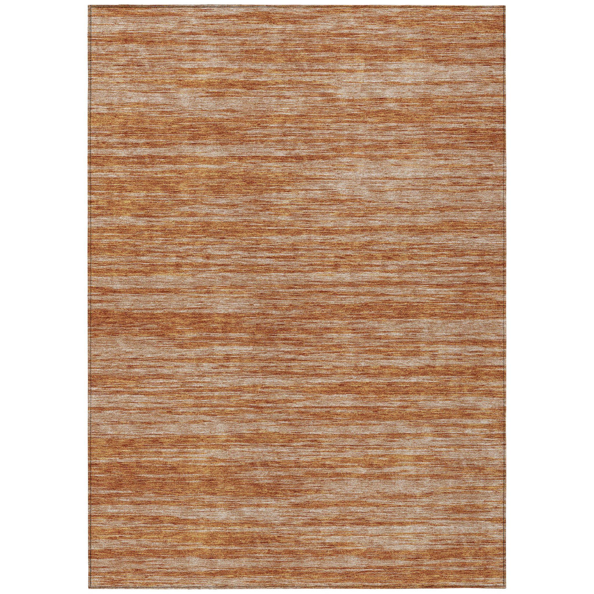 9' X 12' Copper And Rust Abstract Washable Indoor Outdoor Area Rug-613089-1
